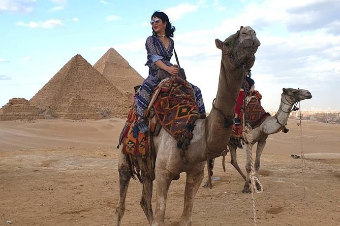 4 -hours Giza Pyramids Tours , Sphinx , lunch and Camel Riding - 15-Minute Camel Ride Near the Nile: The Icon, Sized Right