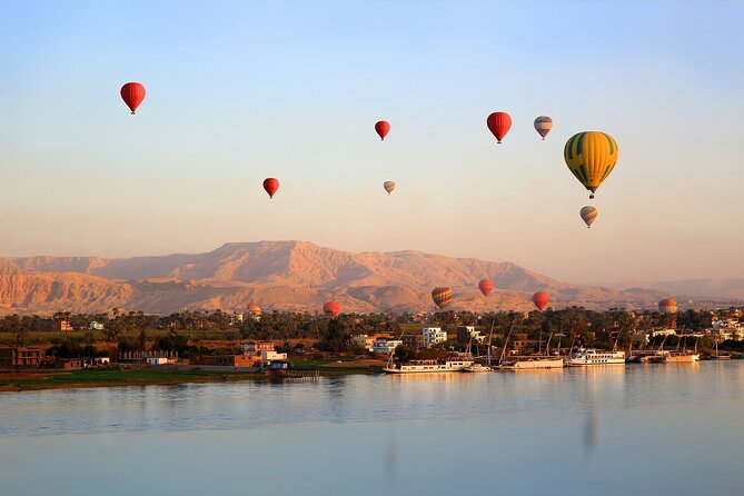 45-Minute of Amazing Hot Air Balloon Over Luxor - The overflight: Nile, Valley of the Kings, and Hatshepsut from above