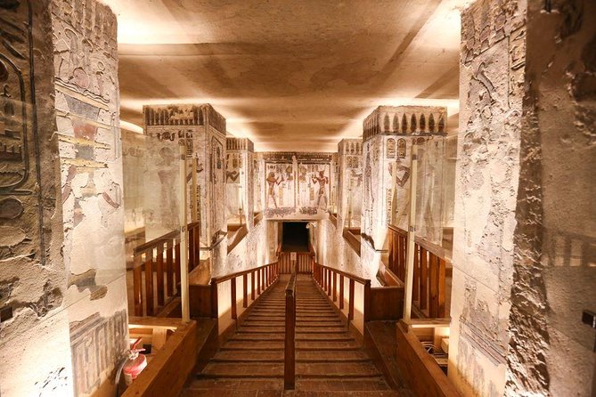 5 days 4 night Nile Cruise: Luxor to Aswan with Flight from Cairo - West Bank morning: Valley of the Kings, Colossi of Memnon, and Deir el-Bahari