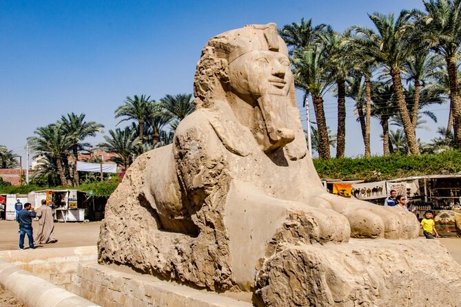 7 Hour Giza Pyramids, Memphis and Sakkara Private Tour - Great Sphinx: a shorter stop with a big payoff