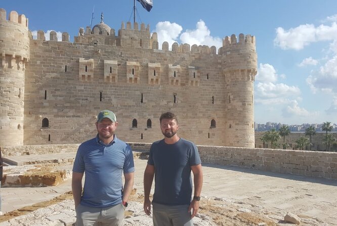 Alexandria day trip From Cairo with lunch - Qaitbay Citadel: fortress views with a lighthouse backdrop