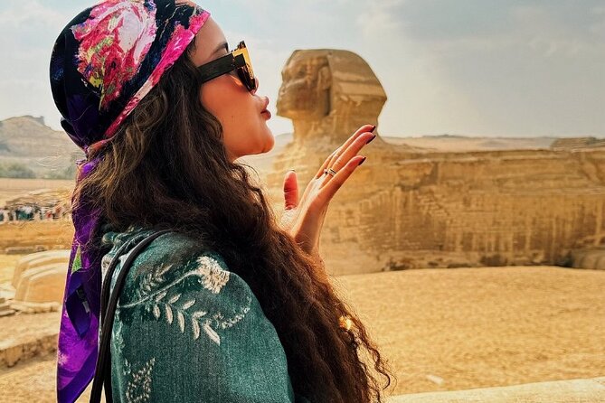 All in one Giza Pyramids, Sphinx, Camel and Grand Egyptian Museum - Egyptian Traditional Lunch: Fuel for the Museum Half