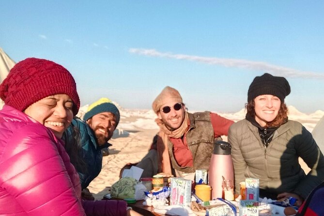 All inclusive Private Overnight Camping in White and Black desert - New White Desert forms and BBQ night: the moment the trip turns cinematic