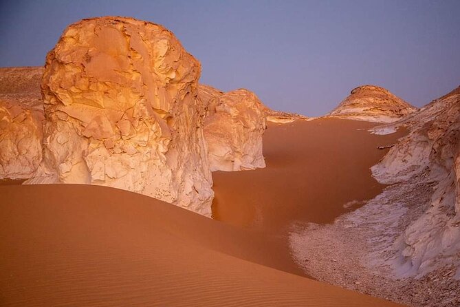 All inclusive Safari trip white & black desert oasis from Cairo - White Desert sandboarding: old and new sections of the same magic