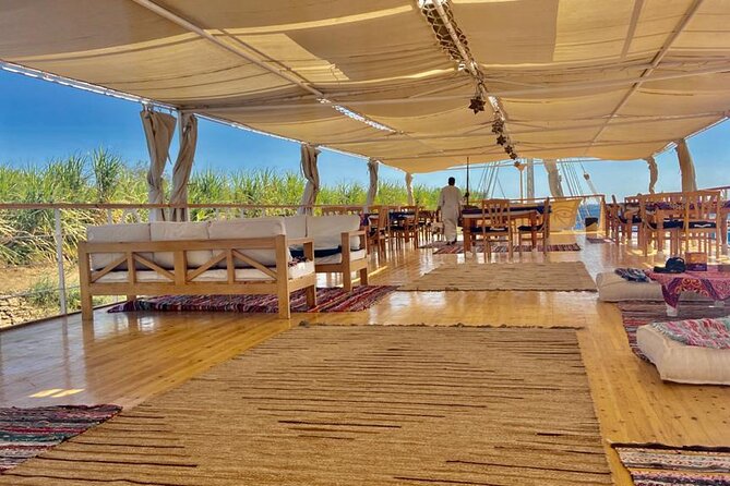 Amazing 2 Nights on a Dahabeya from Aswan to Luxor,Friday to Sunday with tours . - Aswan to Kom Ombo: Snacks, Nile air, and a crocodile temple