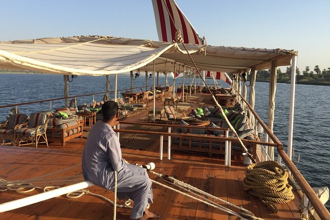 Amazing Sailing Nile cruise from Luxor for 2 Nights - Day 1: Colossi of Memnon, Valley of the Kings, Deir el Bahari, and Luxor Temple at night