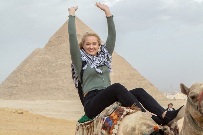 Amazing Sunrise / Sunset Camel Ride With Snacks Around Giza Pyramids (2 hours) - Seeing All Three Pyramids Together (From Outside the Main Enclosure)