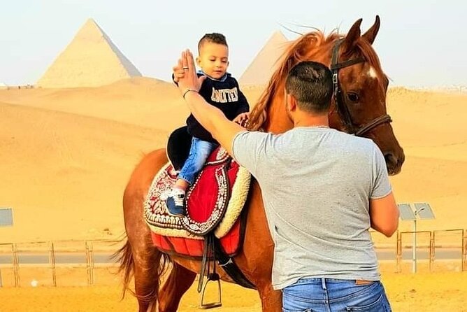 Arabian Nights immersion Pyramids Horse,camel Ride,Bedouin Tea - Arabian horse at sunset: the main event