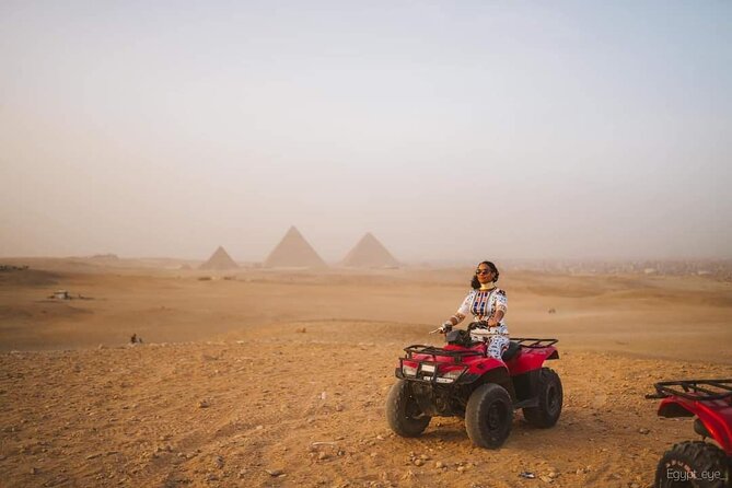 ATV Quad Bike Ride At GIZA Pyramids & BBQ Dinner. - The quad bike ride near Giza: speed, sand, and major landmarks