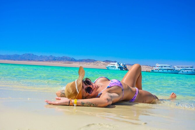 Boat Trip Orange Bay Island with 2 Snorkeling Stops in Hurghada - Orange Bay Island beach time: 1.5 to 2 hours on white sand