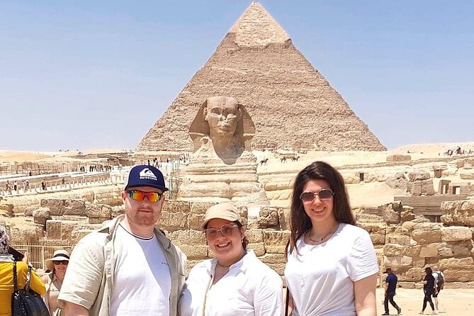 Cairo 8 Hour Private Tour Giza Pyramids, Egyptian Museum & Bazaar - The Great Sphinx stop: quick, easy, and ticket-free