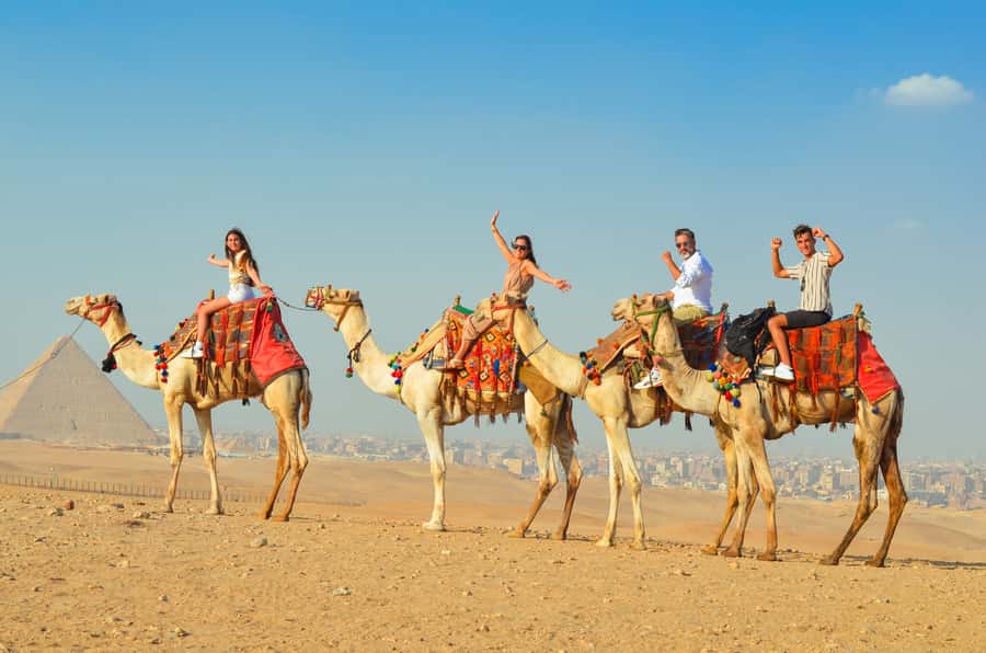 Cairo: Camel Ride Around The Pyramids with Hotel Pickup - The Camel Route: Great Pyramid, Khafre, Menkaure, and the Sphinx