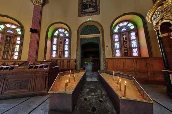 Cairo City Tour Egyptian Museum , Coptic Cairo and Bazaar - Coptic Cairo churches: hanging church, St. George, and the Roman-era setting