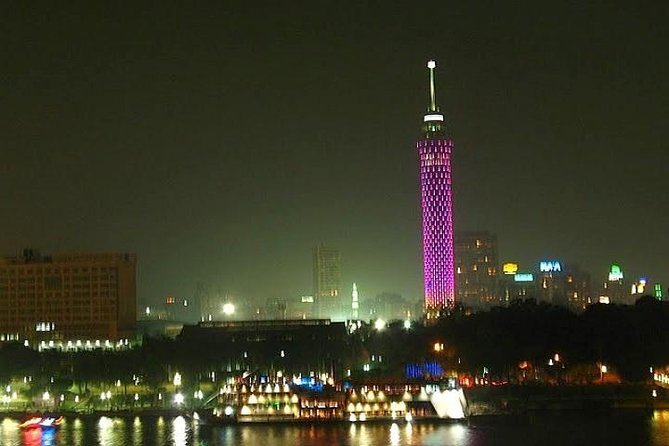Cairo City Tour with Cairo Tower - Talaat Harb Square and downtown streets: a night walk with context