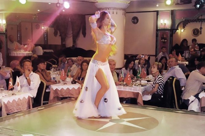 Cairo dinner Cruise with Belly dancer show - Cairo at night from a Nile steamer, not a crowded street