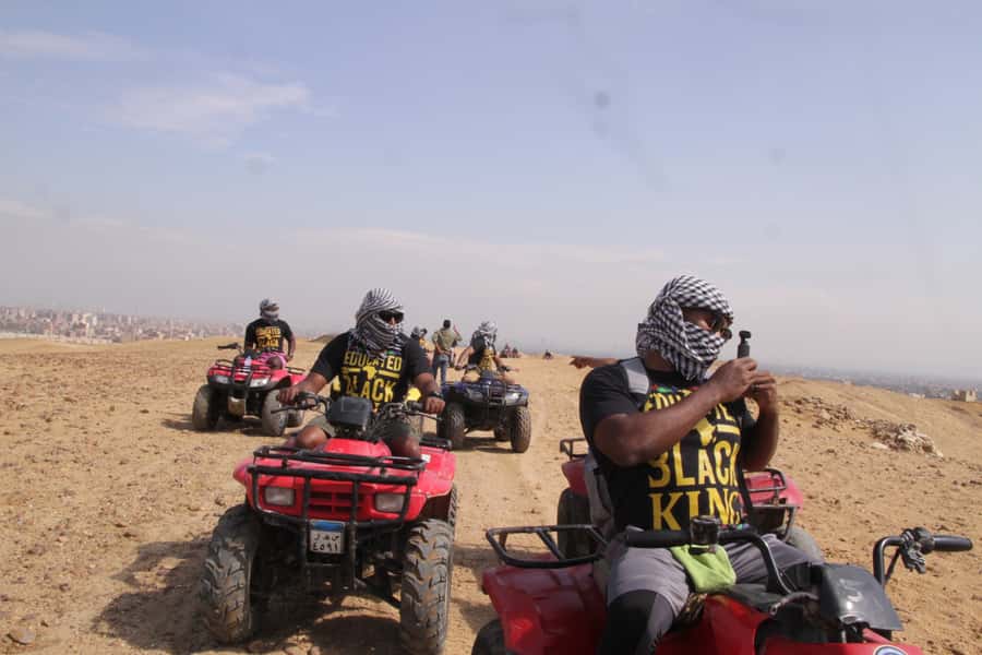 Cairo: Giza Pyramids Tour with Quad Bike Safari & Camel Ride - Entering the Giza Story: Great Pyramids, Valley Temple, and Sphinx Photos