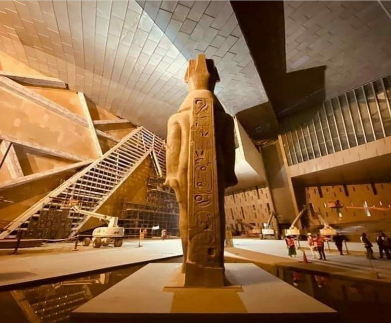 Cairo: Grand Egyptian Museum QR Ticket - Your 45-minute audio tour flow: meeting desk, earphones, and where to start
