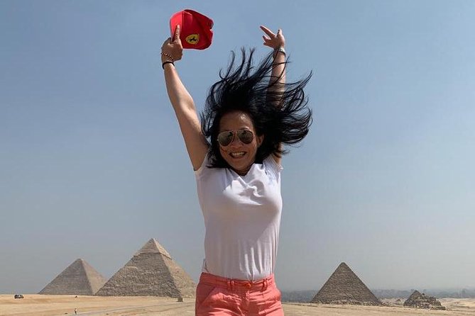 Cairo Layover excursion to Giza Pyramids Sphinx Coptic Cairo & Bazaar - Giza Plateau: where your day’s best photos start