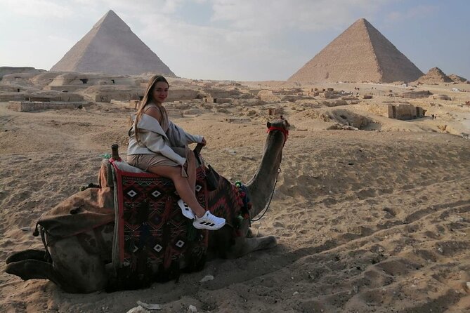 Cairo Layover Giza pyramids tour and sphinx with camel ride and lunch - Valley Temple, Wishing Well, and the Chephren Link