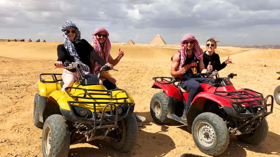 Cairo: Private Quad Bike Desert Tour with Pyramids & Sunset - From your hotel to Giza: the smooth start that sets the tone