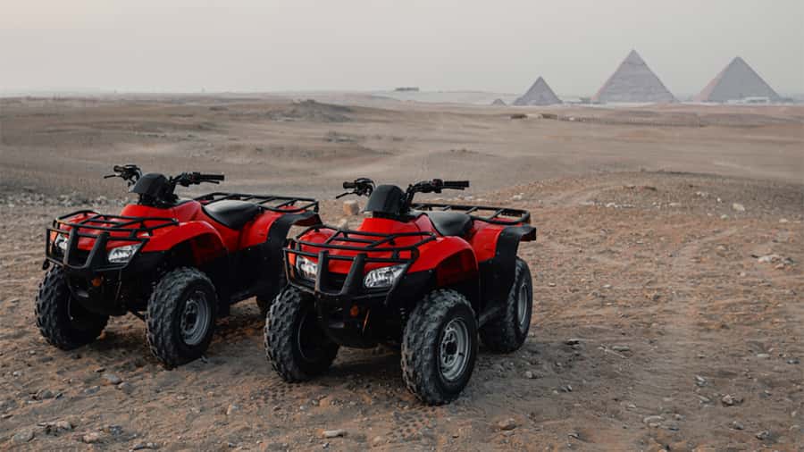 Cairo: Private Quad Bike Desert Tour with Pyramids & Sunset - The music show and Bedouin-style vibe: fun, but watch the flow