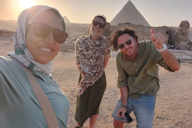 Cairo Private Trip to Giza Pyramids & Grand Egyptian Museum - Valley Temple and the Great Sphinx: close-up context, not just photos