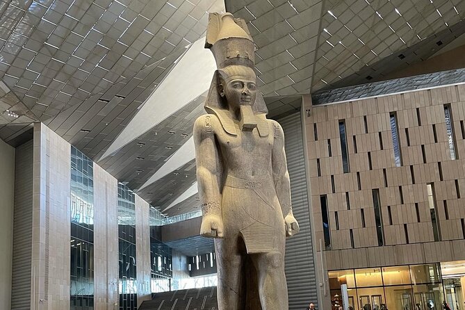 Cairo Private Trip to Giza Pyramids & Grand Egyptian Museum - Grand Egyptian Museum: Ramses II, the Great Staircase, and the partial-opening reality