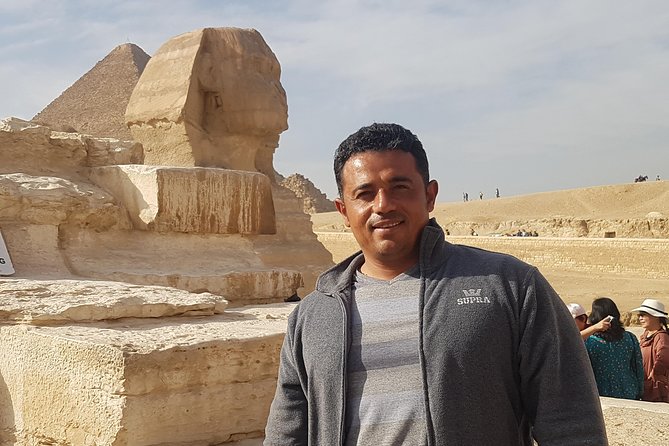 CAIRO & Pyramids Private Excursion from Hurghada,El Gouna, Makadi Bay or Soma Bay - Great Sphinx + Valley Temple: The One-Site Detail You’ll Feel