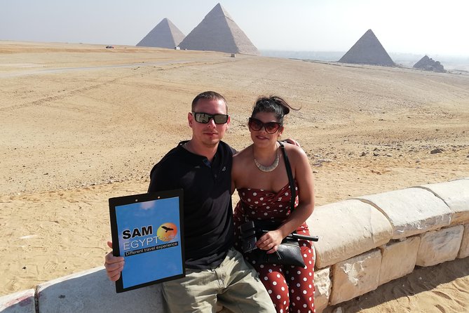 Cairo Trip Private from Hurghada. Elite Trip - Giza Plateau timing: pyramids, Valley Temple, and a quick hit at the Sphinx