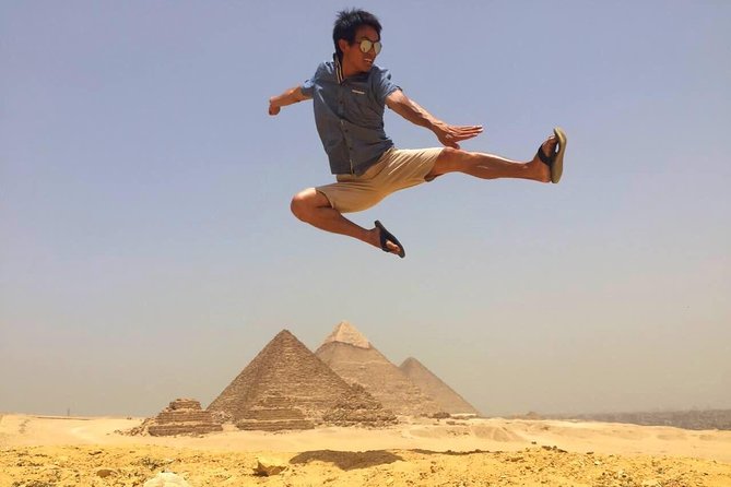 Camel Ride around the Pyramids During Sunrise Or Sunset - Bottle water and the heat reality