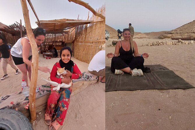 Camel Ride, Bedouin Dinner and Star Gazing in Marsa Alam - Bedouin camp tea, bread over the fire, and how the night starts warming up
