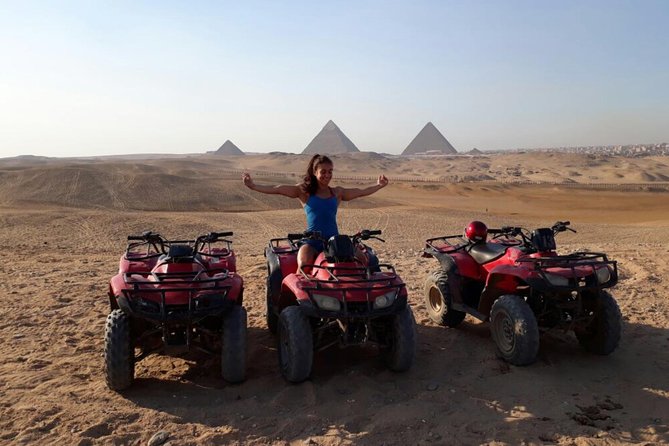 Custom Tour to Giza Pyramids and Desert ATV - Getting picked up in Cairo or Giza, then cruising past the hassle
