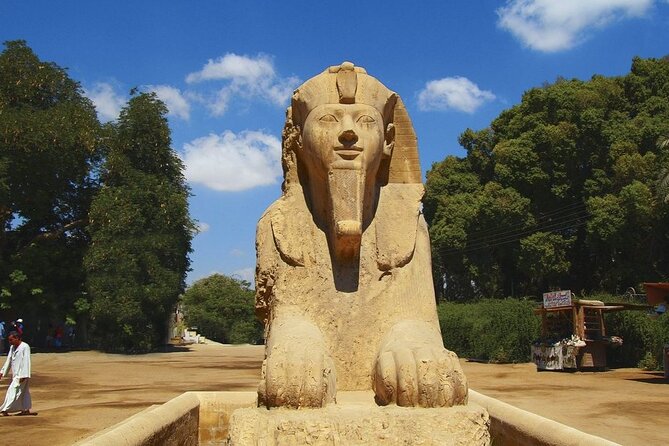 Day tour Giza Pyramids,Memphis & Sakkara Day Tour From Cairo - Stop 1: Giza Pyramids (Cheops, Chephren, Mykerinus) plus Sphinx and Valley Temple