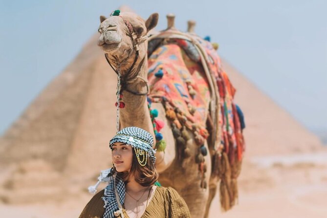 Day Tour to Giza Pyramids , sphinx ,With all the highlights - Stop 3: The Great Sphinx and Khafre’s Valley Temple Views