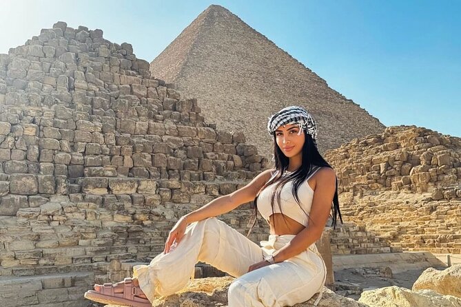 Day Tour to Giza Pyramids , sphinx ,With all the highlights - Stop 1: Pyramids of Giza and the Sphinx Complex as Your Base