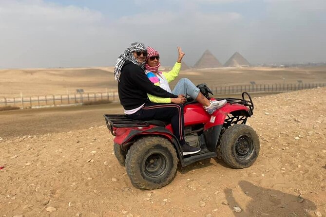 Day Tour Visit Giza Pyramids With Quad Bike And Camel Ride - Getting the Best Photos as Dusk Falls