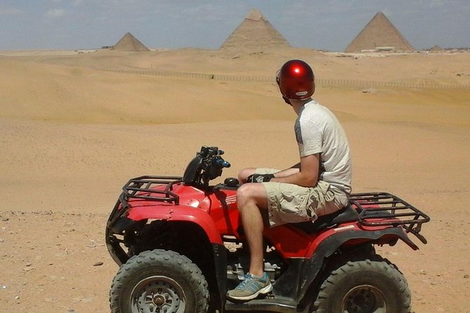 Day Tour Visit Giza Pyramids With Quad Bike And Camel Ride - Camel Ride Toward the Best Pyramid Views
