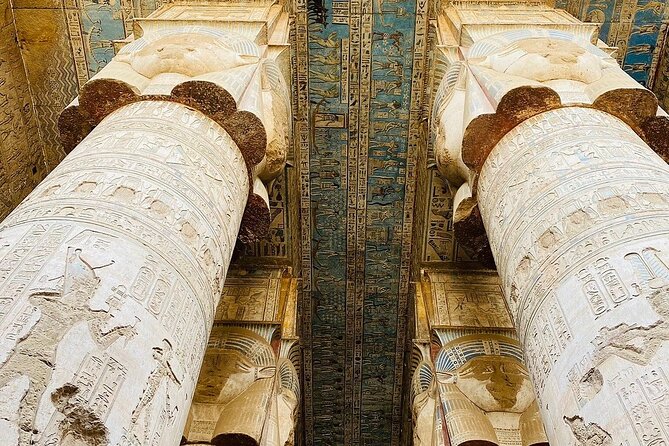 Dendera and Abydos from Hurghada - Abydos Temple: Osiris, Seven Holy of Holies, and color you can still see