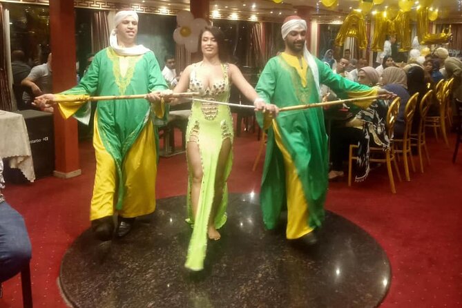 Dinner Cruise on the Nile River with Buffet belly dancer performance - The 6:00 pm Pickup and Private Car Makes the Night Feel Easy