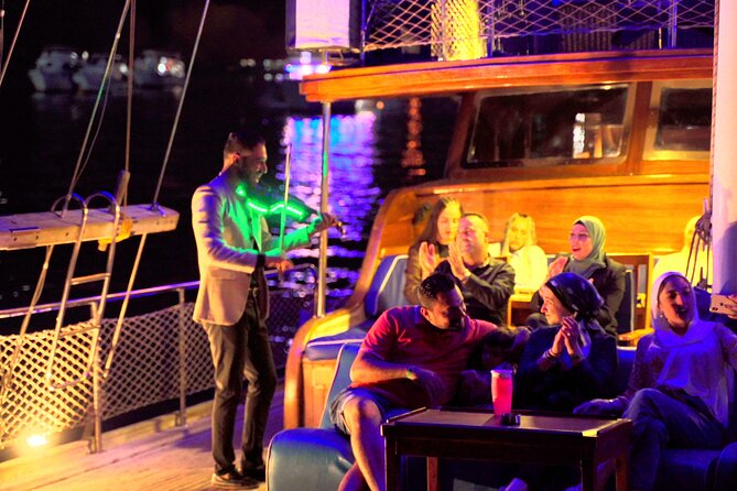 Dinner Cruise with Oriental Show & Seafood Buffet from Sharm El Sheikh - The show: tanoura, belly dance, violin, and singing in one evening