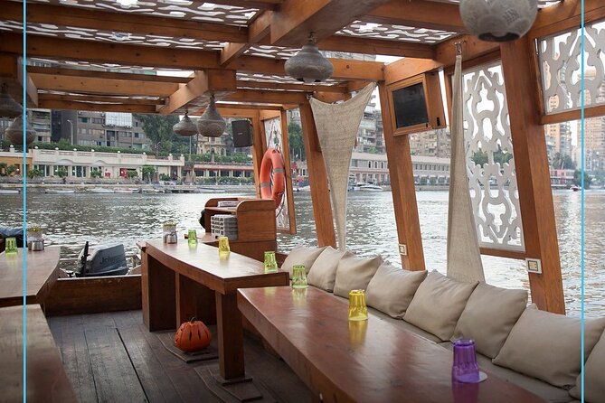Elite Boats Tour in Cairo & Giza with Drinks Included - Boat comfort reality check: no toilet and a coat for the Nile breeze
