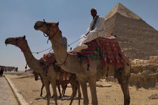 Exploring Egypt's Marvels: Giza, Saqqara, Memphis & Dahshur - Panoramic view of all six pyramids: your best photo payoff