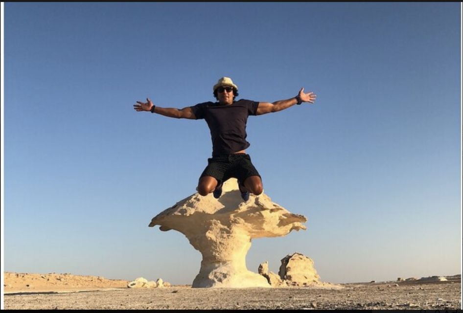From Cairo: Bahariya Oasis and Black and White Desert Tour - White Desert Crystal Mountain and the Valley of Agabat