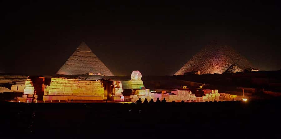 From Cairo: Giza Pyramids Tour with Light Show and Transfer - Key highlights to expect on this Giza light show trip