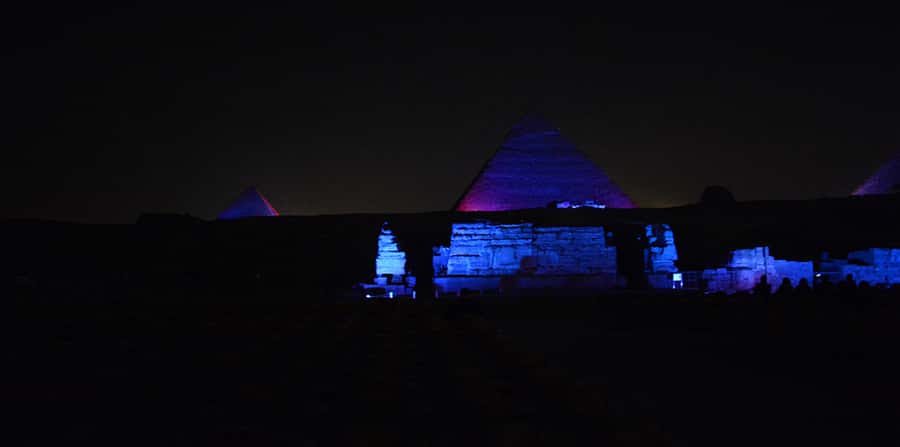 From Cairo: Giza Pyramids Tour with Light Show and Transfer - The Sphinx story and pharaoh names you’ll hear in the audio