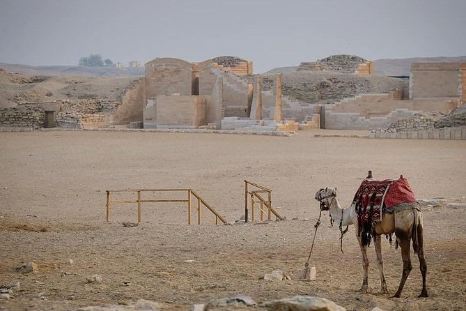 Full-Day Giza Pyramids Sphinx Sakkara Private Tour with Pickup - Camel ride and panoramic photo stops that make the crowds worth it