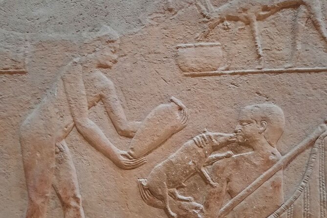 Full-Day Private Tour Giza Pyramids Saqqara and Memphis ( Included BBQ lunch ) - Memphis and the Ramses Statue: Ancient Capital Without a Long Detour