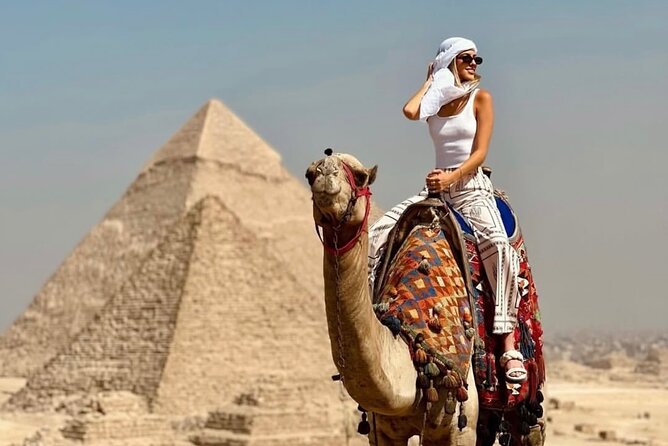 Full day to Giza Pyramids and Grand Egyptian Museum, And felucca - Lunch in front of the pyramids: a short break with real views