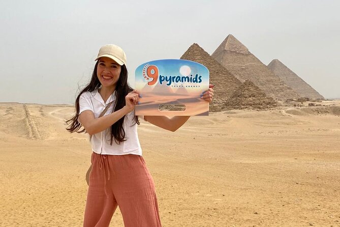 Full-Day Tour at Pyramids of Giza, Saqqara, and Memphis - Giza Plateau: more than one pyramid stop
