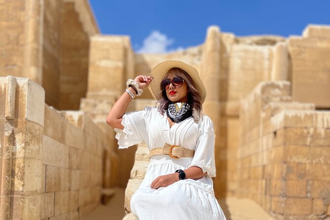 Full-Day Tour of Giza, Saqqara & Memphis –Ancient Egypt Discovery - Pyramids of Giza and the Sphinx: where the photos actually happen